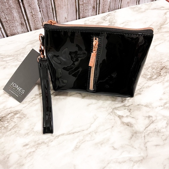 Jones New York Bags Jones New York Black Patent Makeup Bag Nwt